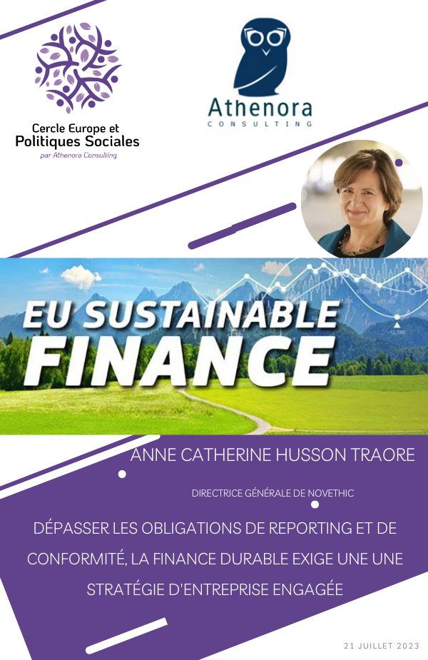 La finance durable, un projet d'entreprise engagée